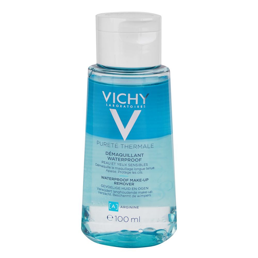 Vichy Purete Thermale Waterproof Eye Make-up Remover, For Sensitive Eyes, 100ml - Main Image