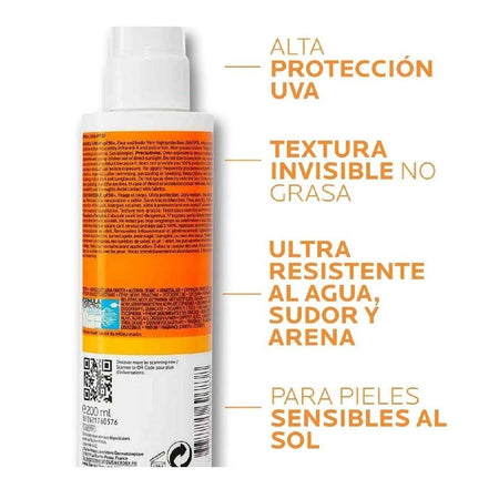 La Roche-Posay Anthelios Invisible Spray Sunscreen With SPF50+, For Sensitive Skin, 200ml - Image 5