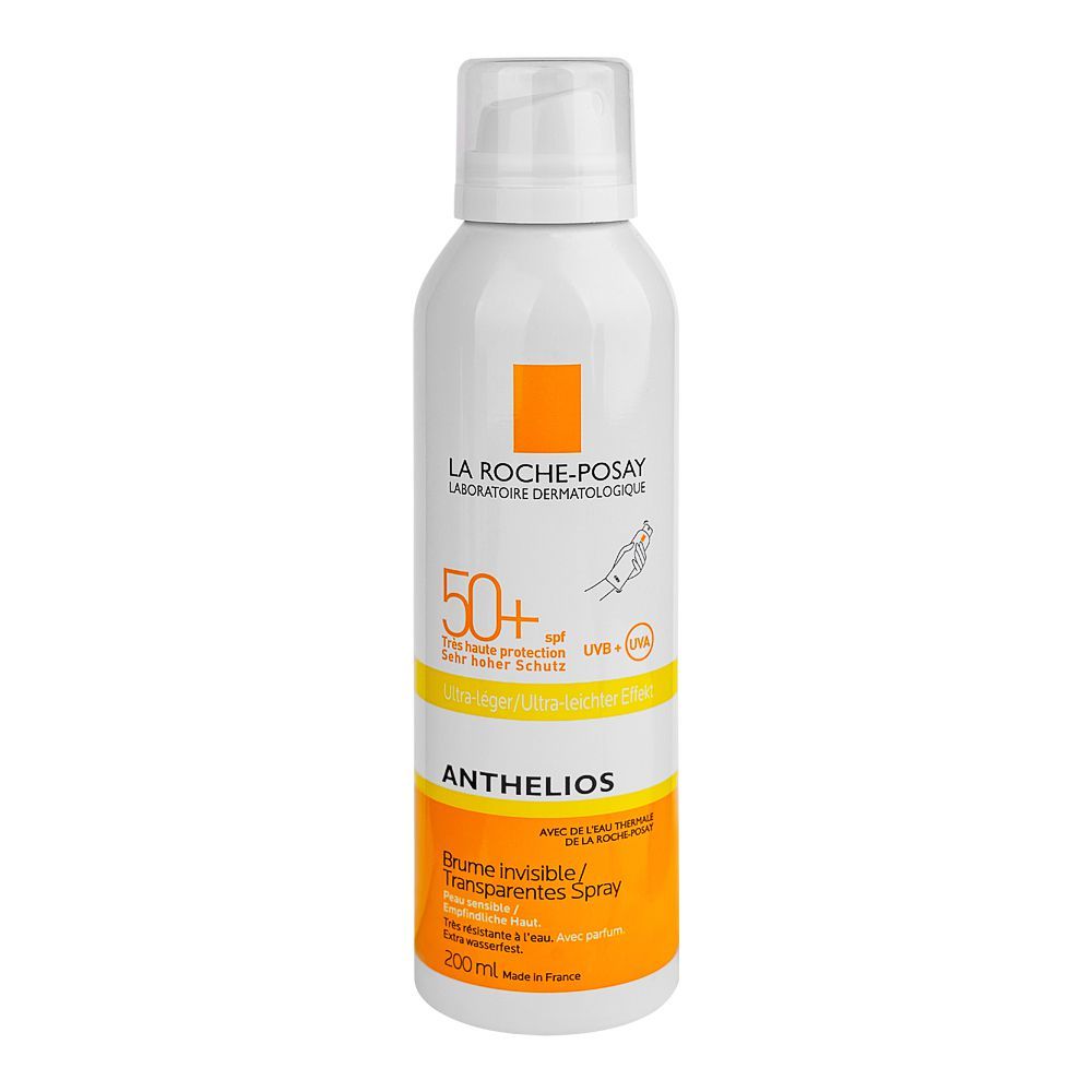 La Roche-Posay Anthelios Ultra Light Invisible Spray Waterproof Sunscreen With SPF50+, For Sensitive Skin, 200ml - Main Image