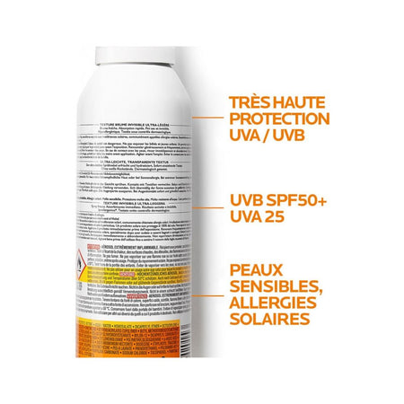 La Roche-Posay Anthelios Ultra Light Invisible Spray Waterproof Sunscreen With SPF50+, For Sensitive Skin, 200ml - Image 5