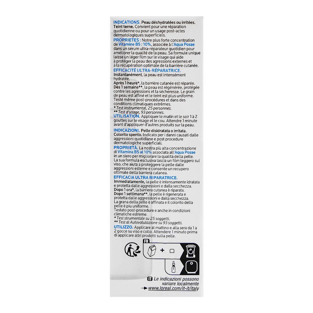 La Roche-Posay Cicaplast B5 Serum With 10% Vitamin B5, For Dry Skin, 30ml - Image 2