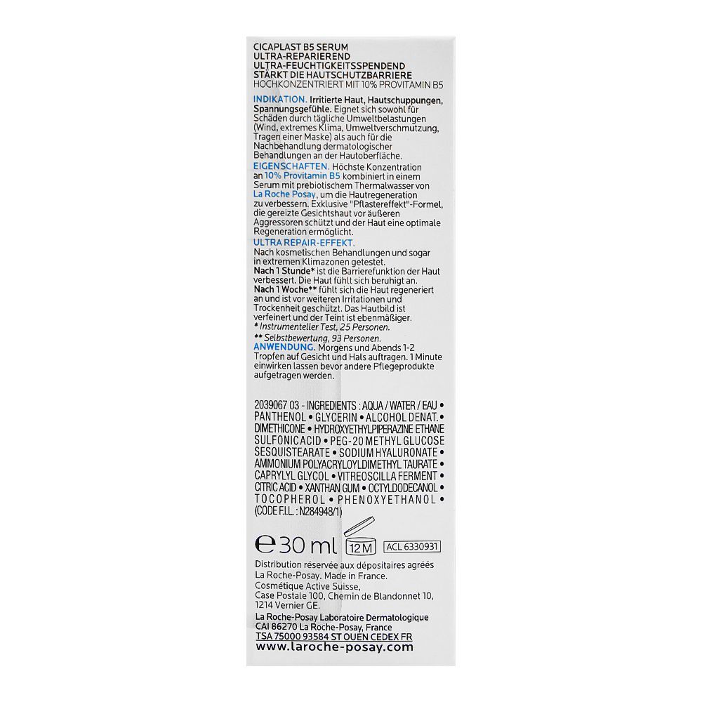 La Roche-Posay Cicaplast B5 Serum With 10% Vitamin B5, For Dry Skin, 30ml - Image 3