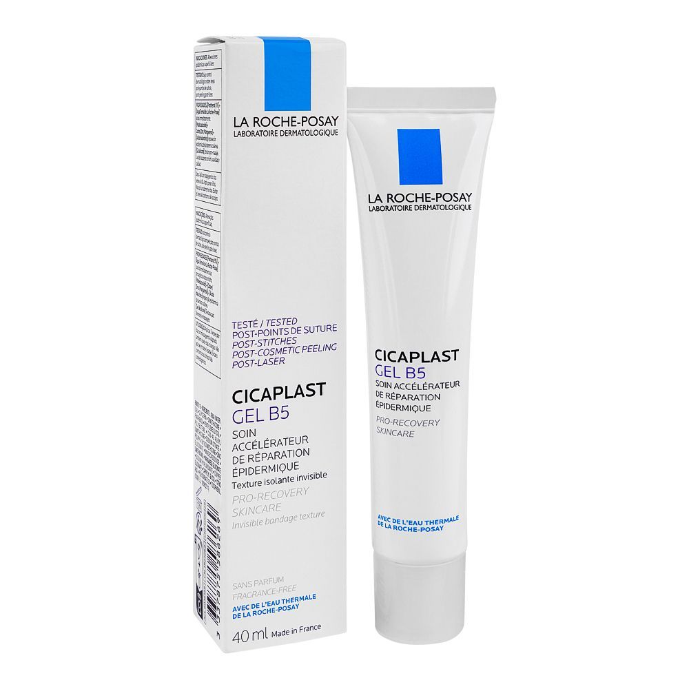 La Roche-Posay Cicaplast Gel B5 Glycerin Skin Protectant 21%, For Dry Cracked, Chapped Skin, 40ml - Main Image