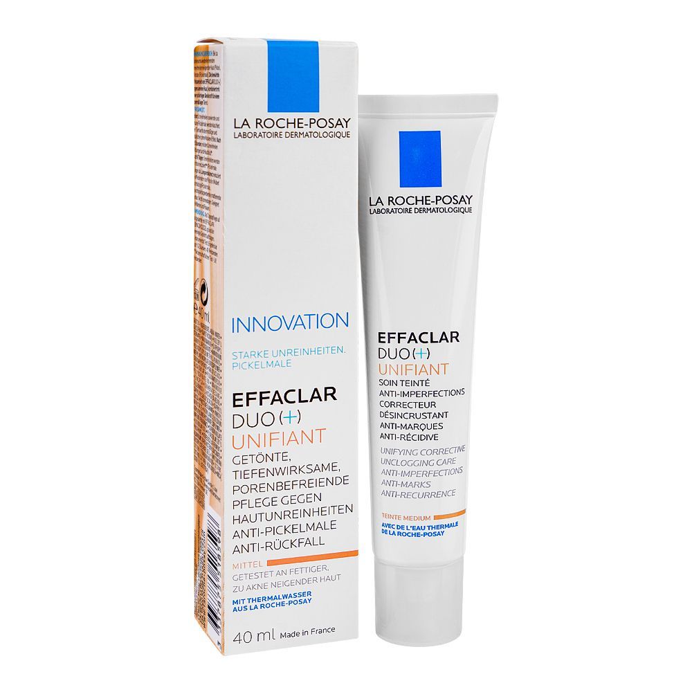 La Roche-Posay Effaclar Duo(+) Unifiant Tinted Anti-Acne Moisturizer 40ml, For Oily Blemish-Prone Skin, 40ml - Main Image