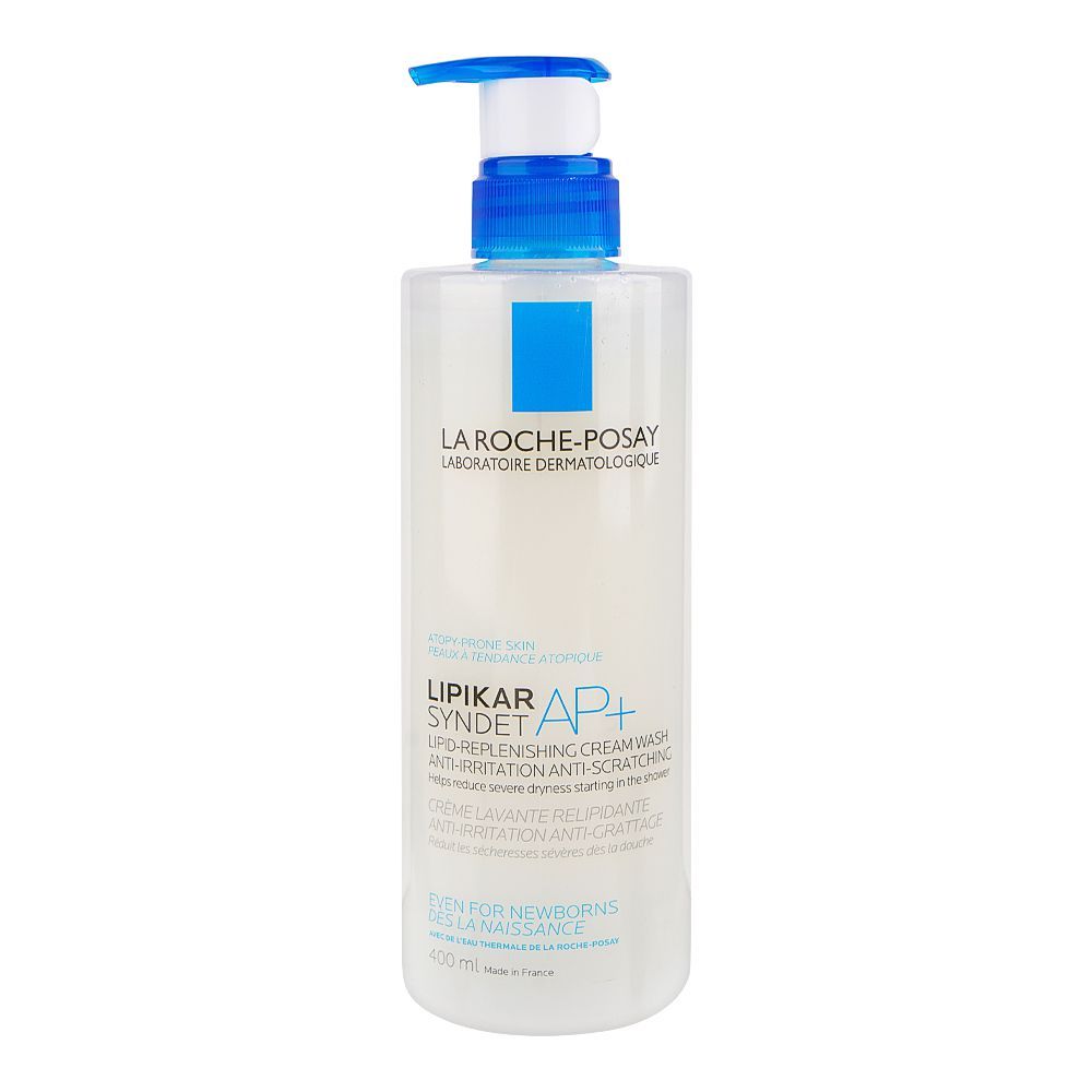 La Roche-Posay Lipikar Syndet Ap+ Body Wash Shower Cream, For Sensitive, Dry Skin, 400ml - Main Image