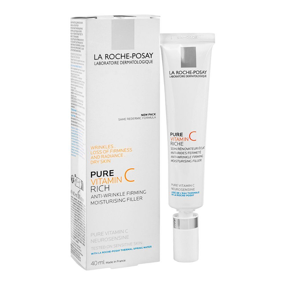 La Roche-Posay Pure Vitamin-C Anti-Aging Face Cream and Firming Moisturizer Filler, For Normal, Combination Skin, 40ml - Main Image