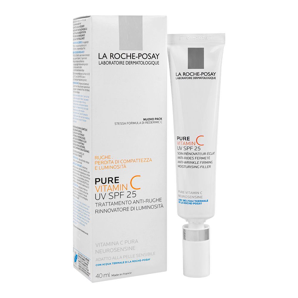 La Roche-Posay Pure Vitamin-C Anti-Aging Face Cream With, UV, FPS-25, For Sensitive Skin, 40ml - Main Image