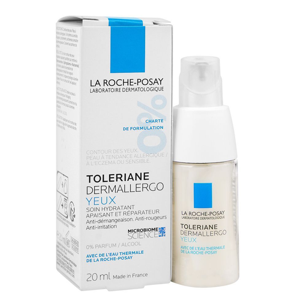 La Roche-Posay Toleriane Dermallergo Soothing and Moisturizing Eye Cream, For Sensitive Skin, 20ml - Main Image