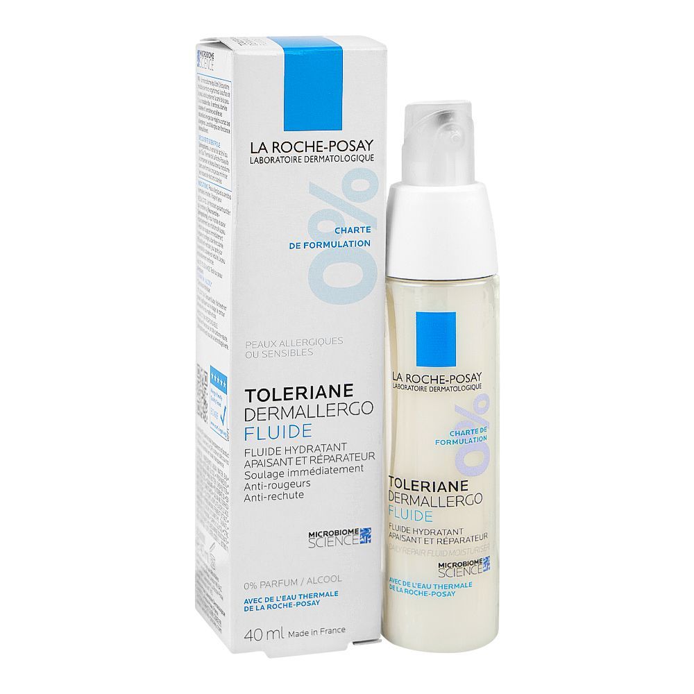 La Roche-Posay Toleriane Dermallergo Fluid Lightweight Moisturizer, For Oily, Combination Skin Types, 40ml - Main Image
