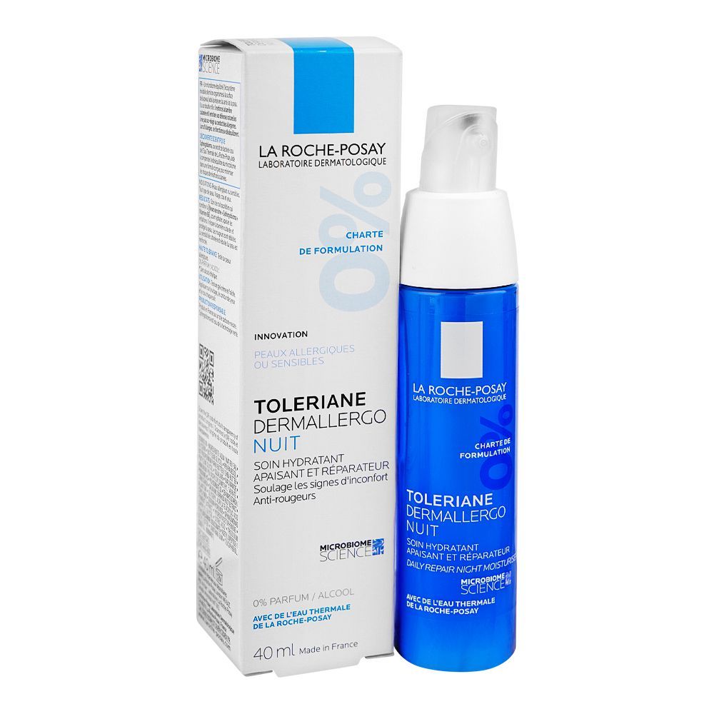 La Roche-Posay Toleriane Dermallergo Night Moisturizer, For All skin Types, 40ml - Main Image