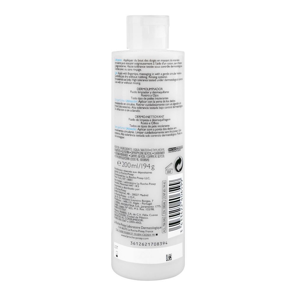 La Roche-Posay Toleriane Dermo Milky Cleanser and Makeup Remover, For Sensitive Skin, 200ml - Image 5