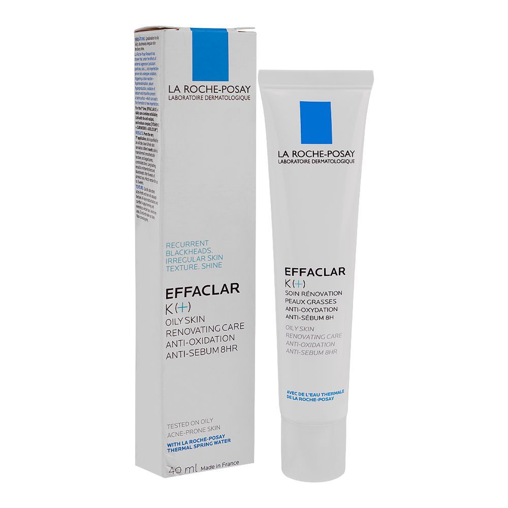 La Roche-Posay Effaclar K(+) Moisturizer For Blackheads and Uneven Skin Texture, For Oily Skin, 40ml - Main Image