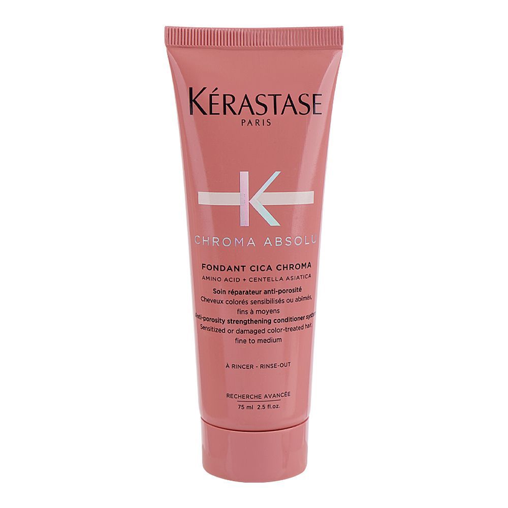 Kerastase Chroma Absolu Fondant Cica Chroma Strengthening Conditioner, For Color Treated Hair, 75ml - Main Image
