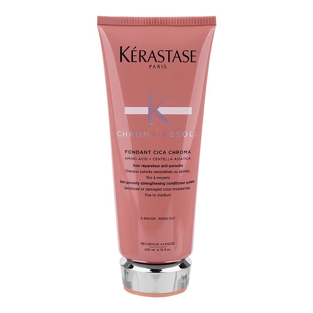 Kerastase Chroma Absolu Fondant Cica Chroma Strengthening Conditioner, For Color Treated Hair, 200ml - Main Image