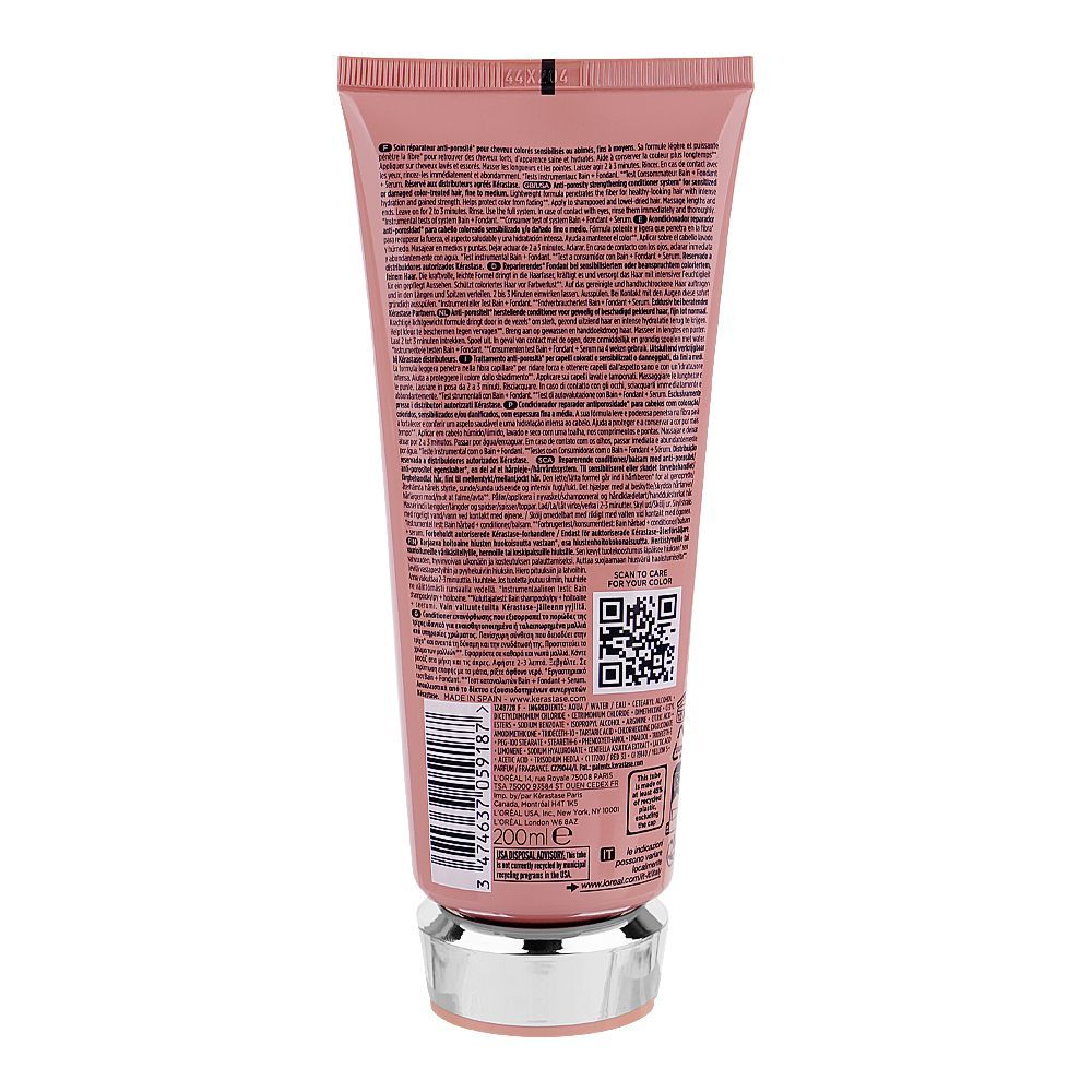 Kerastase Chroma Absolu Fondant Cica Chroma Strengthening Conditioner, For Color Treated Hair, 200ml - Image 2