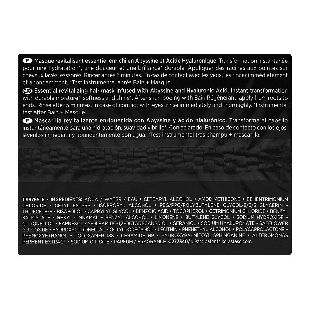 Kerastase Chronologiste Intense Regenerant Hair Mask, For Shine and Nourishment, 200ml - Image 4