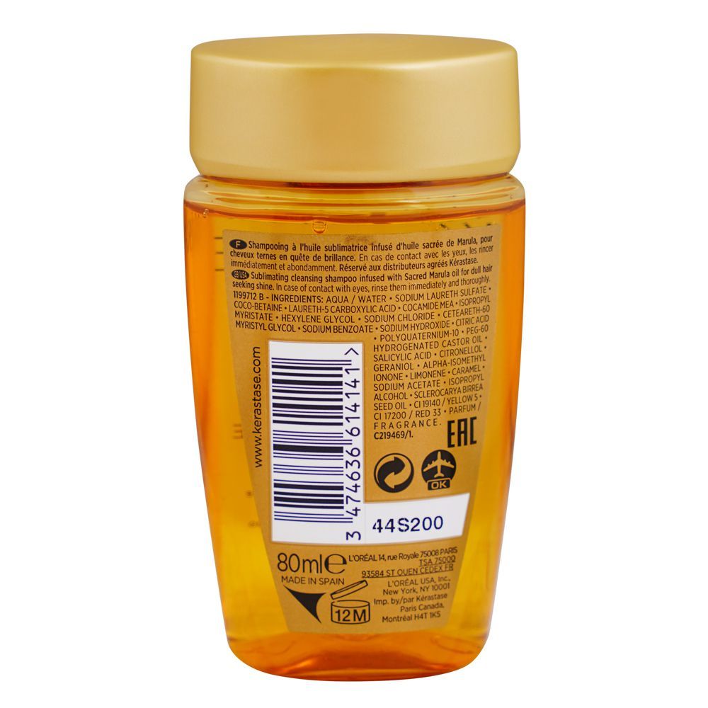 Kerastase Elixir Ultime Le Bain Shampoo, For Shine and Nourishment, 80ml - Image 4