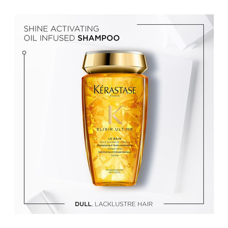 Kerastase Elixir Ultime Le Bain Shampoo, For Shine and Nourishment, 80ml - Image 3