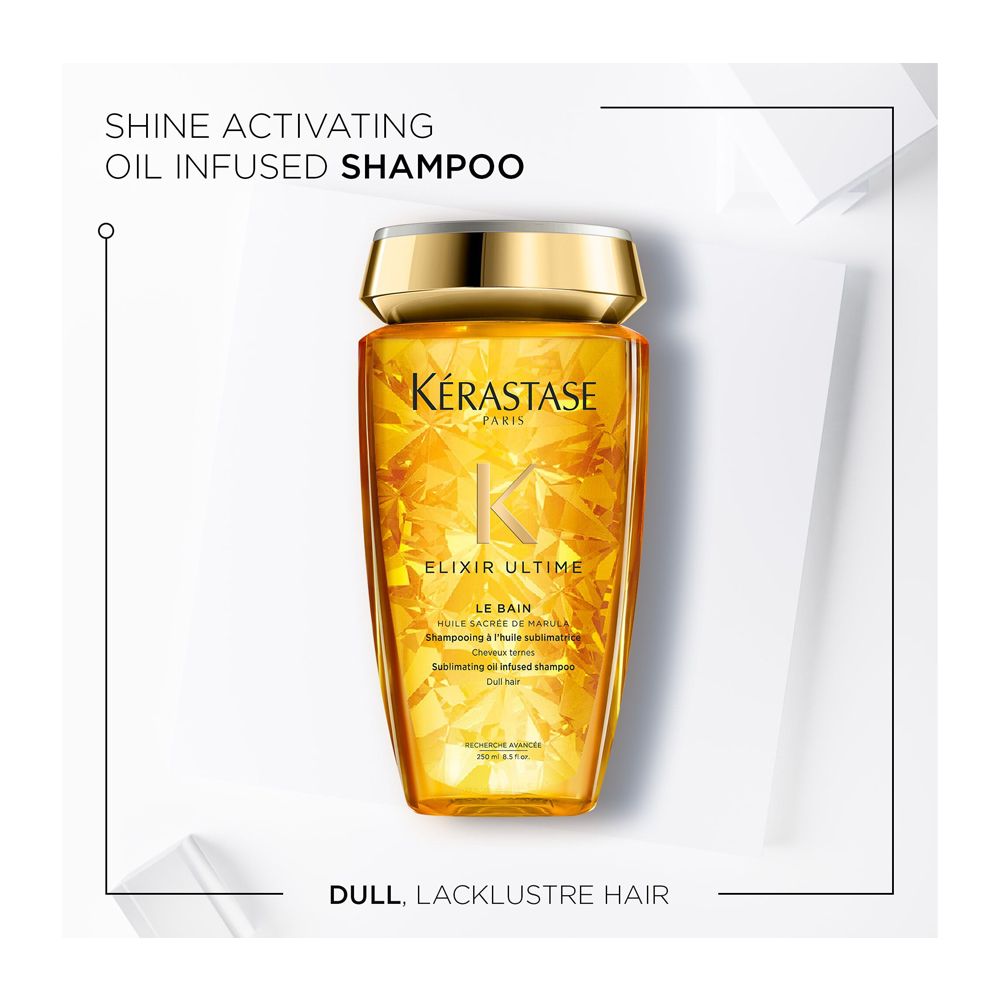 Kerastase Elixir Ultime Le Bain Shampoo, For Shine and Nourishment, 80ml - Image 3