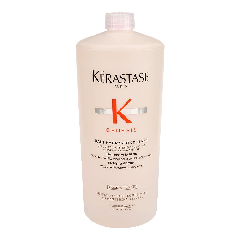 Kerastase Genesis Bain Hydra-Fortifiant Shampoo, For Damaged and Over-Processed Hair, 1000ml - Main Image