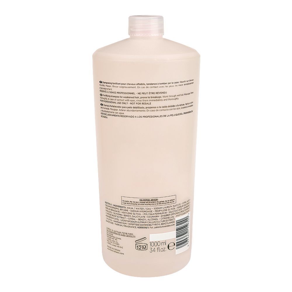 Kerastase Genesis Bain Hydra-Fortifiant Shampoo, For Damaged and Over-Processed Hair, 1000ml - Image 2