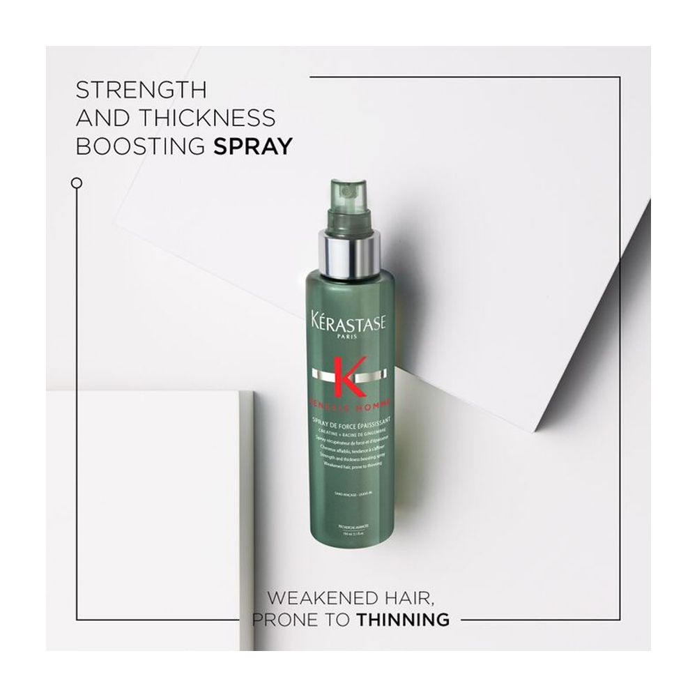 Kerastase Genesis Homme Spray De Force Epaississant Hair Thickening Spray, For Thinning and Weak Hair, 150ml - Image 3