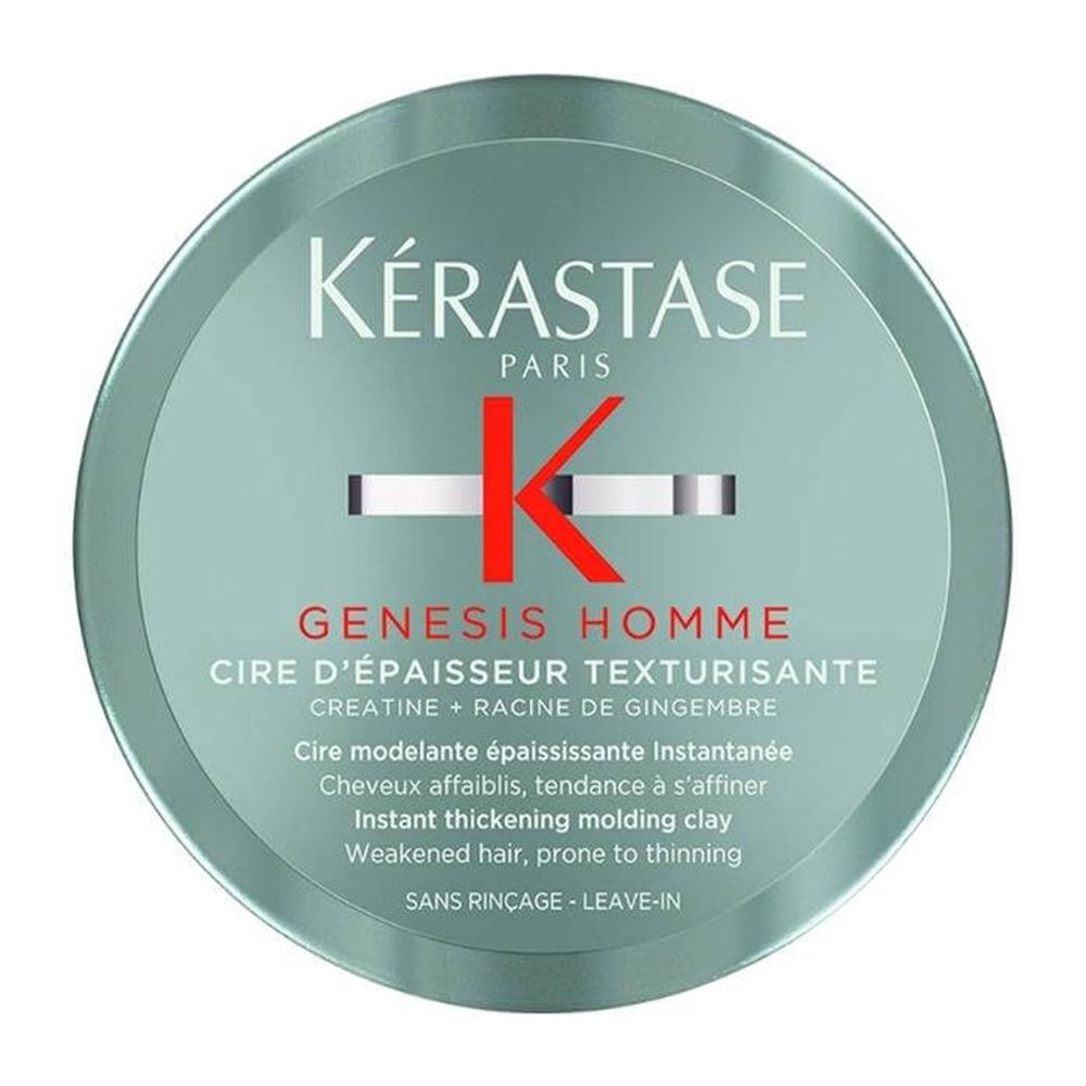Kerastase Genesis Homme Cire d'Epaisseur Texturisante Instant Thickening Molding Clay, For Thinning and Weak Hair, 75ml - Main Image