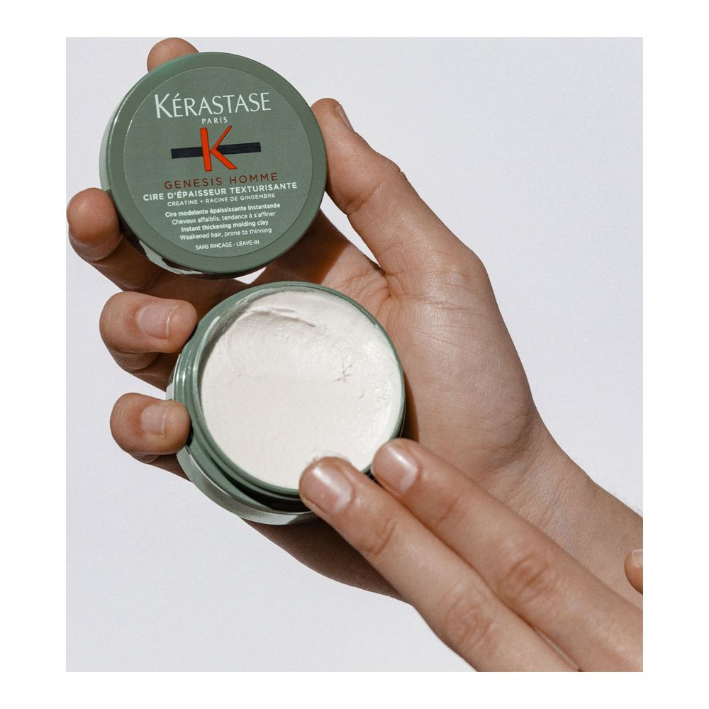 Kerastase Genesis Homme Cire d'Epaisseur Texturisante Instant Thickening Molding Clay, For Thinning and Weak Hair, 75ml - Image 7