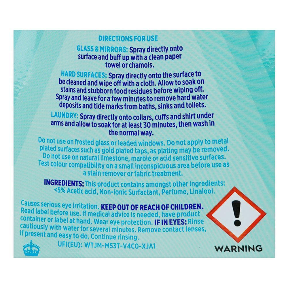Astonish White Vinegar Gardenia & Vanilla, Vegan, Cruelty Free, 750ml - Image 4