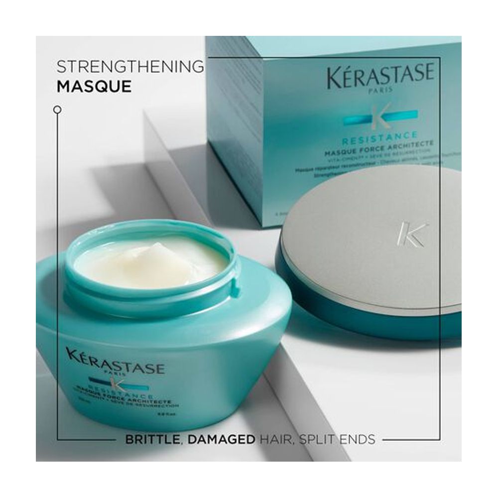 Kerastase Resistance Force Architecte Hair Mask, For Damaged and Over-Processed Hair, 200ml - Image 3