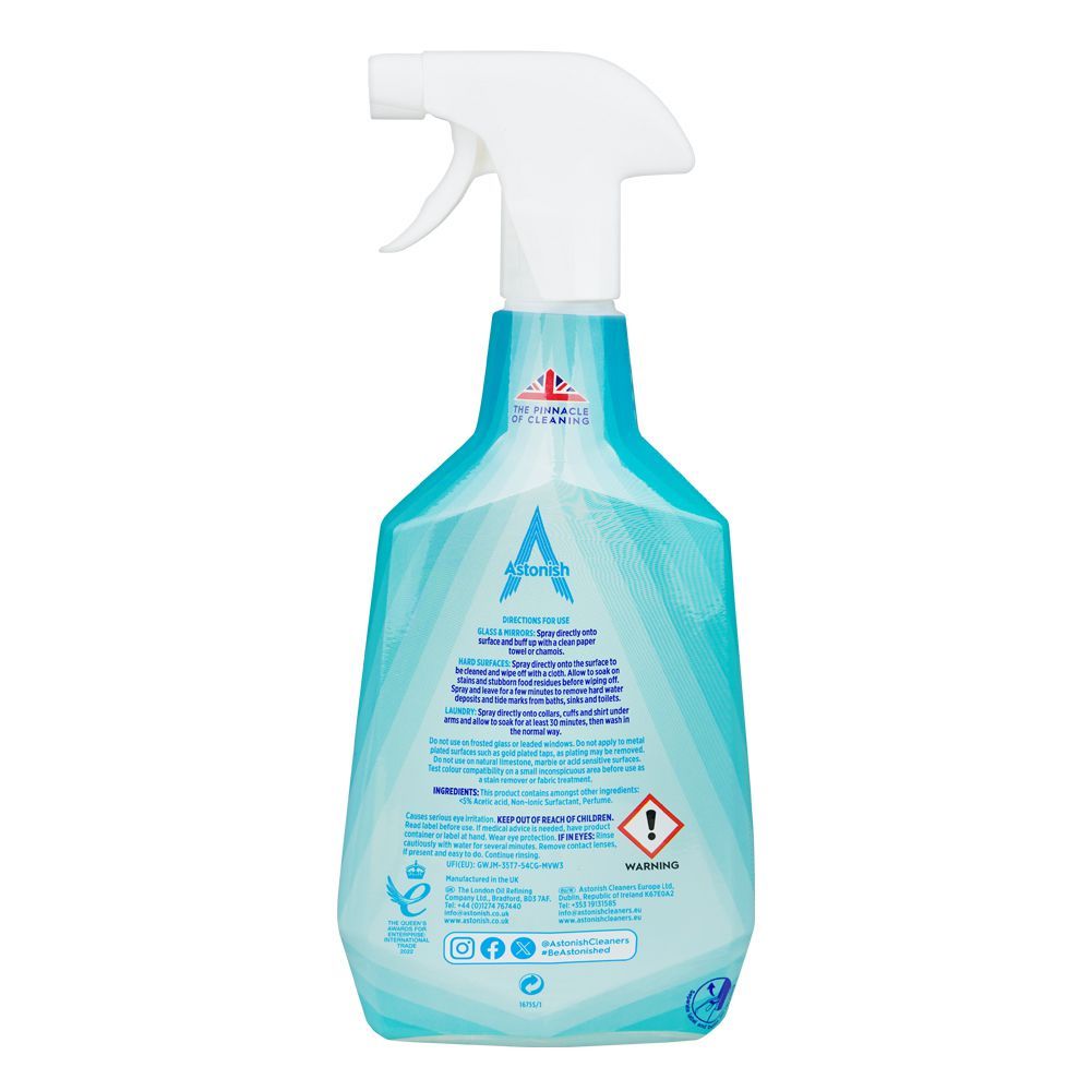 Astonish White Vinegar Zesty Citrus, Vegan, Cruelty Free, 750ml - Image 2