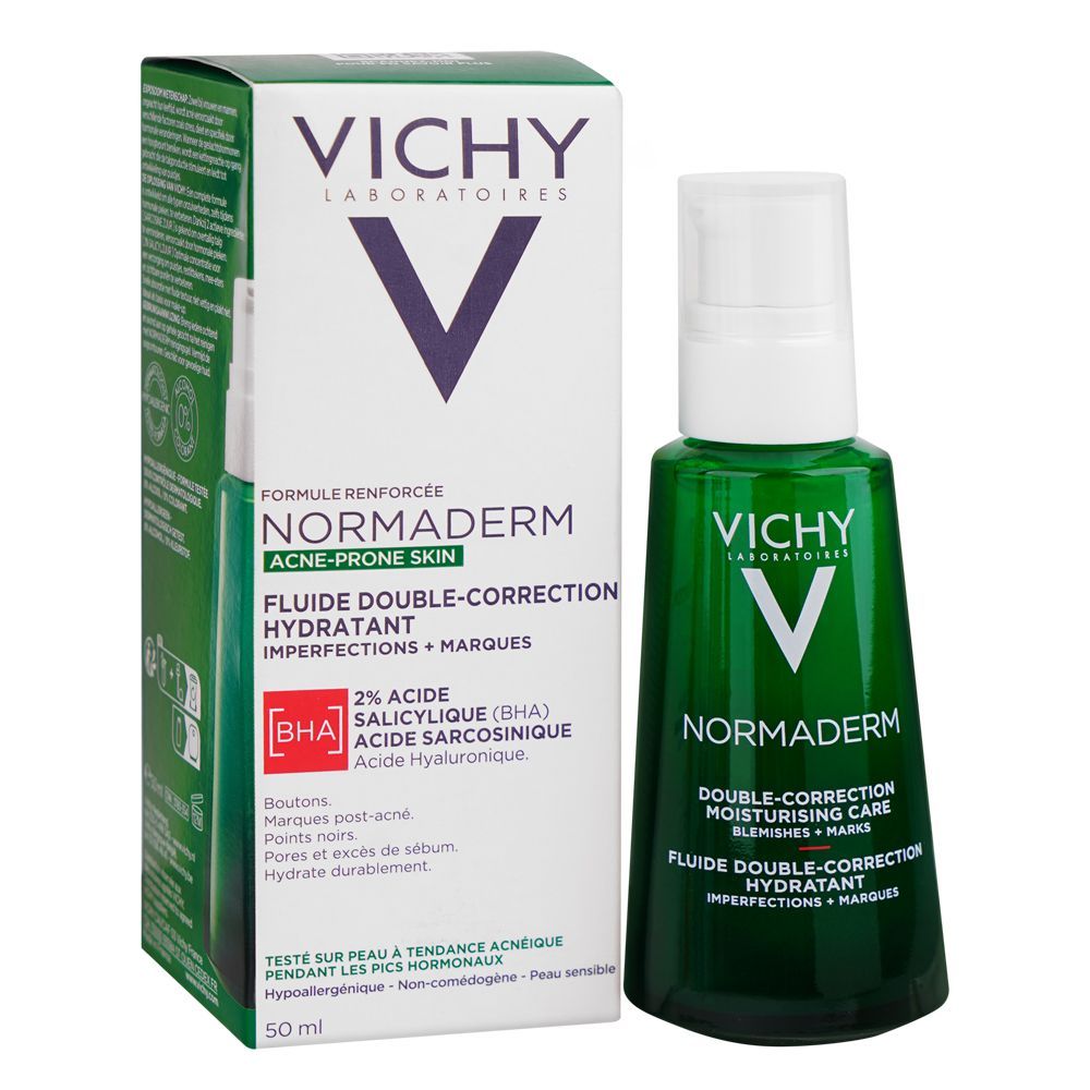 Vichy Normaderm Phytosolution Double-correction Moisturizer, For Oily Acne-Prone Skin, 50ml - Main Image