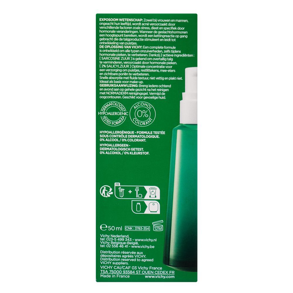 Vichy Normaderm Phytosolution Double-correction Moisturizer, For Oily Acne-Prone Skin, 50ml - Image 2