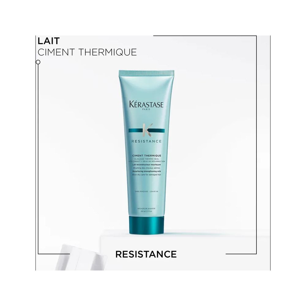 Kerastase Resistance Ciment Thermique Heat Protecting Cream, For Damaged and Over-Processed Hair, 150ml - Image 3