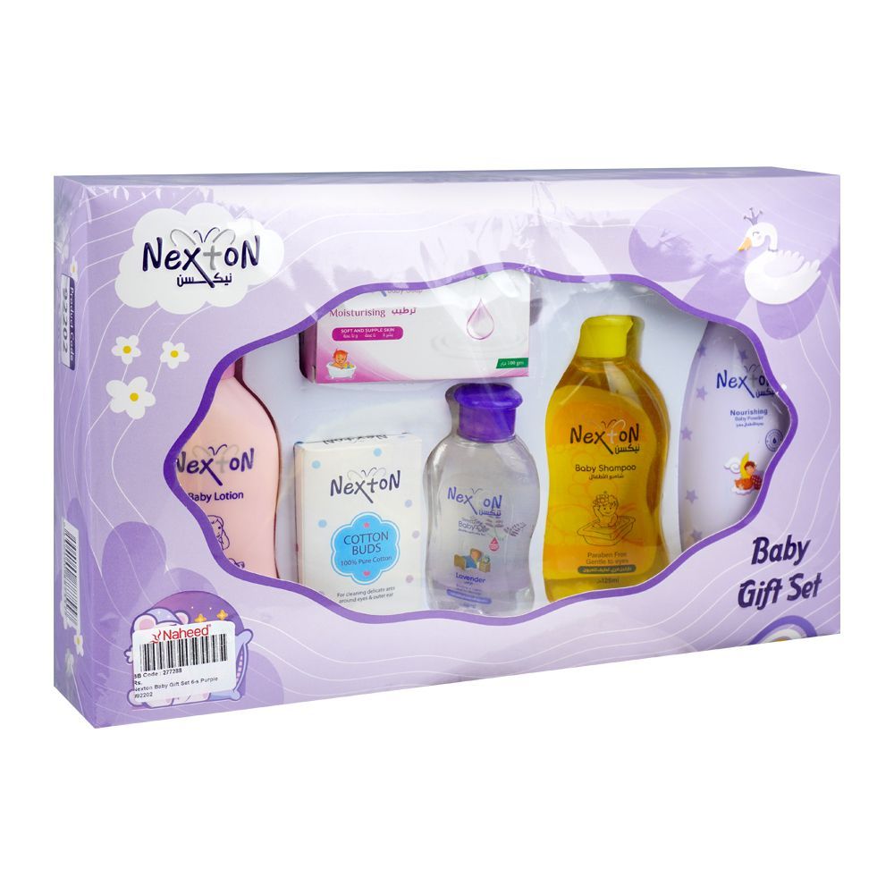 Nexton Baby Gift Set, Purple, 6-Pack, 92202 - Main Image