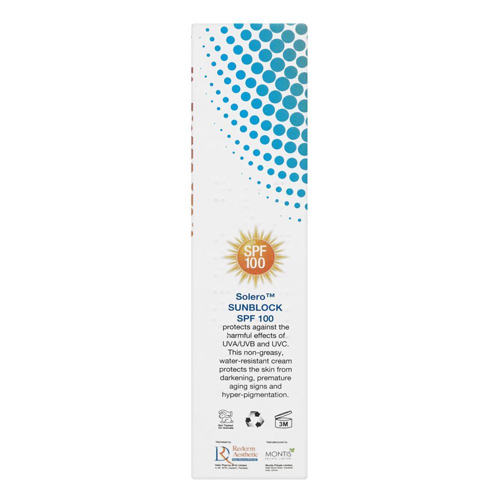 Solero Sun Block SPF-100, Protects UVA/UVB, Reduce Hyperpigmentation and Dark Spots, 30g - Image 3