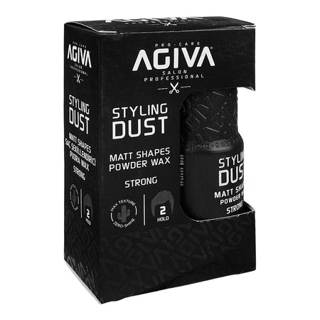 Agiva Salon Professional Styling Dust Strong Hold 02 Matt Shapes Powder Wax, 20g - Image 2
