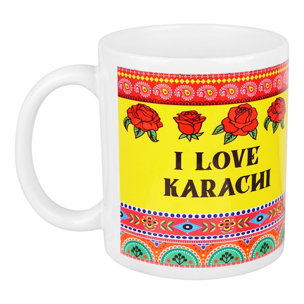 Star Shine Truck Art (I Love Karachi) Digital Printed Mug - Image 2