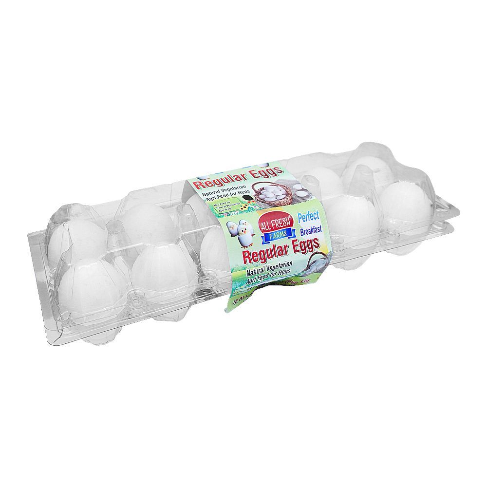All Fresh Farms Regular Eggs, 12-Pack - Main Image