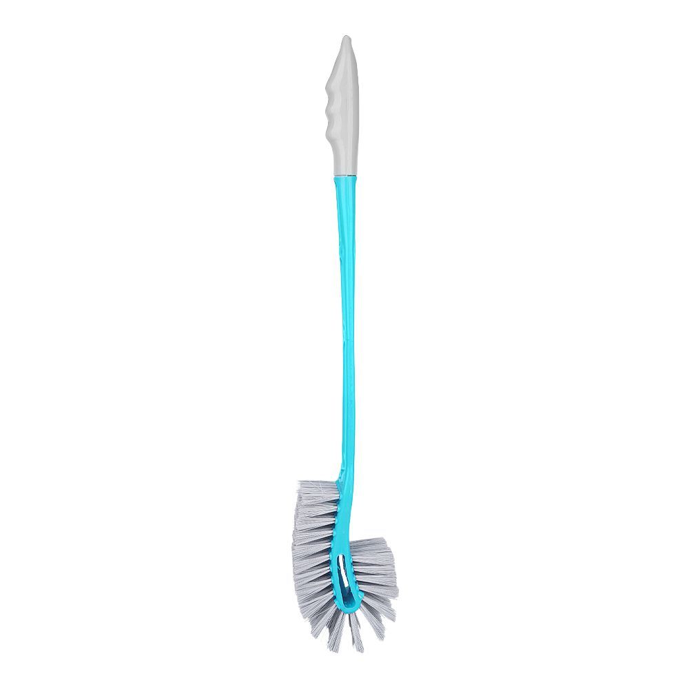 Double Sided Plastic Toilet Brush, Green, Ideal For Bathroom Cleaning - Main Image