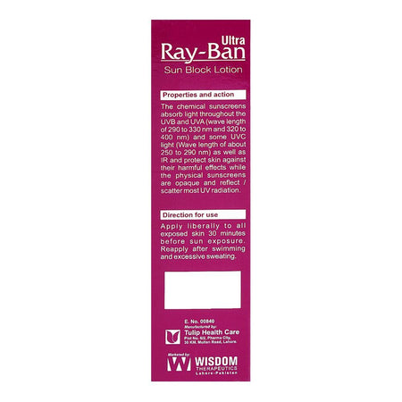 Ray-Ban Ultra Sun Block Lotion, SPF100, 50g - Image 3
