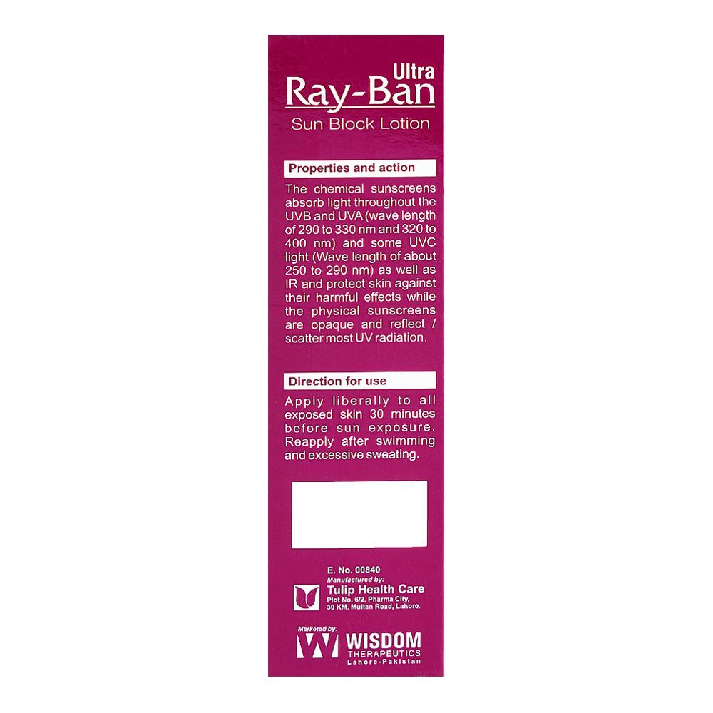 Ray-Ban Ultra Sun Block Lotion, SPF100, 50g - Image 3