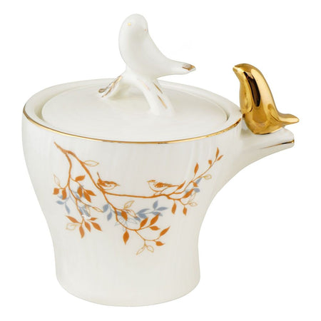 Angela Bird Sugar Serving Pot Set with Tray, 3-Pack, BRD355 - Image 2