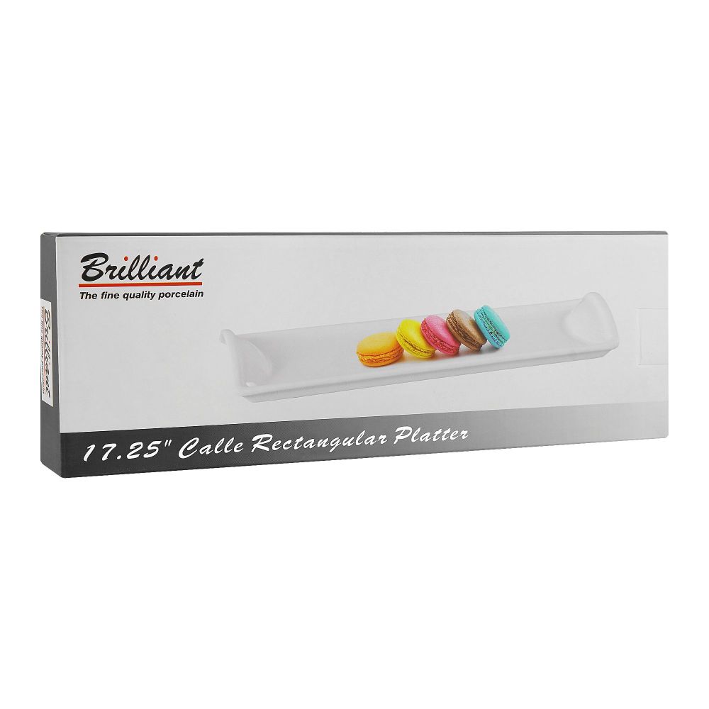 Brilliant 17.25" Calle Rectangular Serving Platter, BR0296 - Image 3