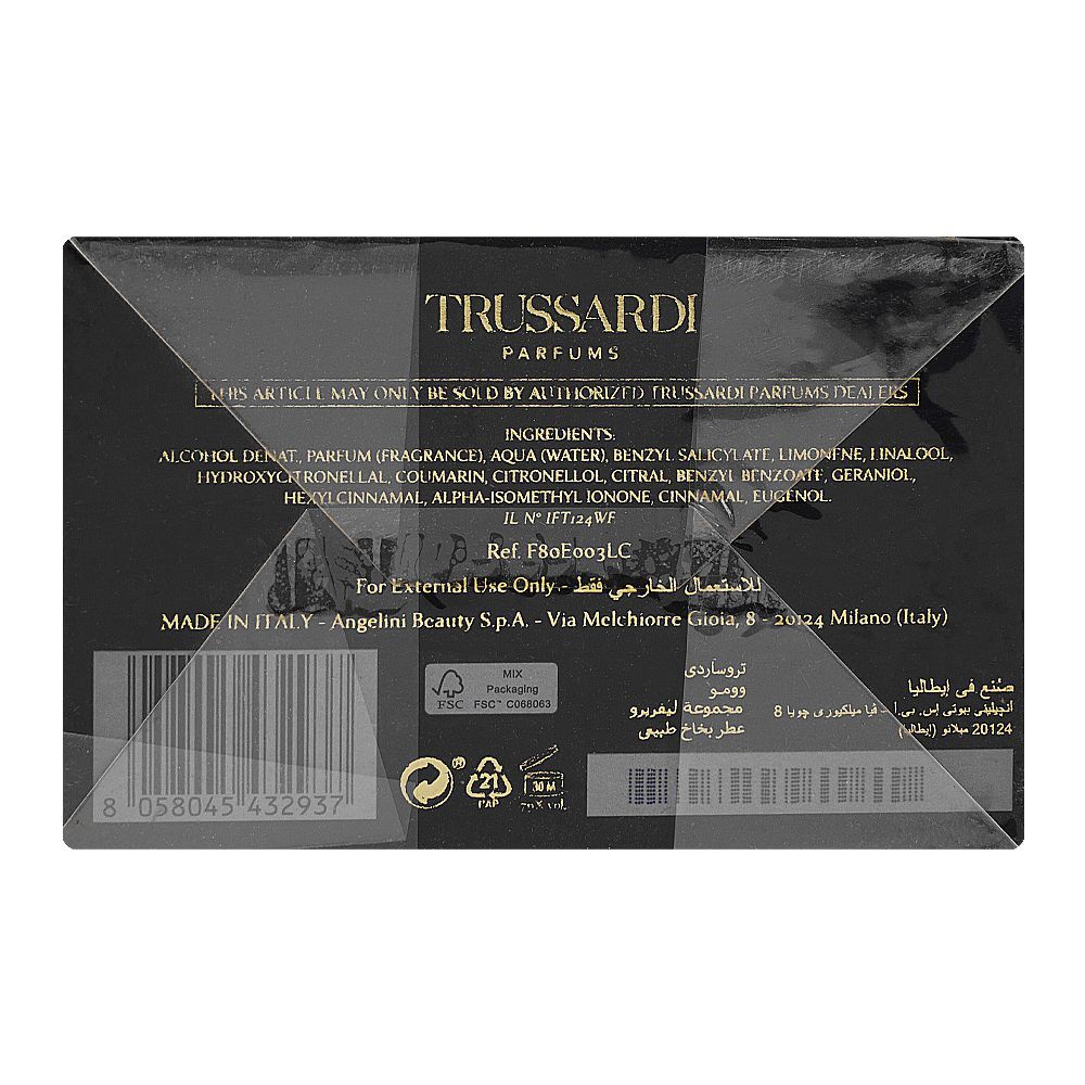 Trussardi Uomo Levrieo Collectio Limited Edition, Eau de Parfum, For Men, 100ml - Image 3