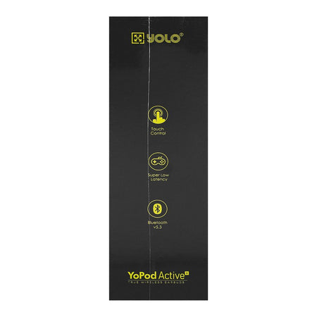 Yolo Yopod Active+ Wireless Earbuds, 30 Hours Total Playtime, IPX5 Water Resistant, White - Image 7
