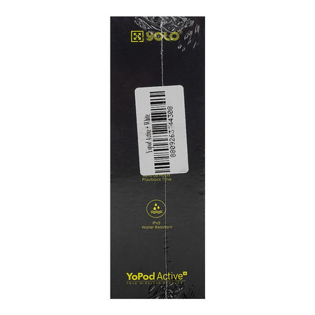 Yolo Yopod Active+ Wireless Earbuds, 30 Hours Total Playtime, IPX5 Water Resistant, White - Image 8