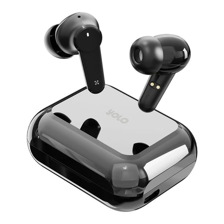 Yolo Yopod Active+ Wireless Earbuds, 30 Hours Total Playtime, IPX5 Water Resistant, Black - Image 3