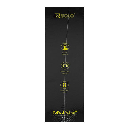 Yolo Yopod Active+ Wireless Earbuds, 30 Hours Total Playtime, IPX5 Water Resistant, Black - Image 7