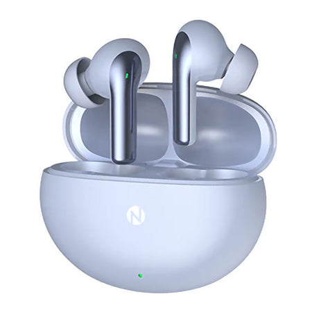 Itel BudsAce ANC Wireless Earbuds, 50 Hours Total Playtime, IPX5 Waterproof, Sky Light - Main Image